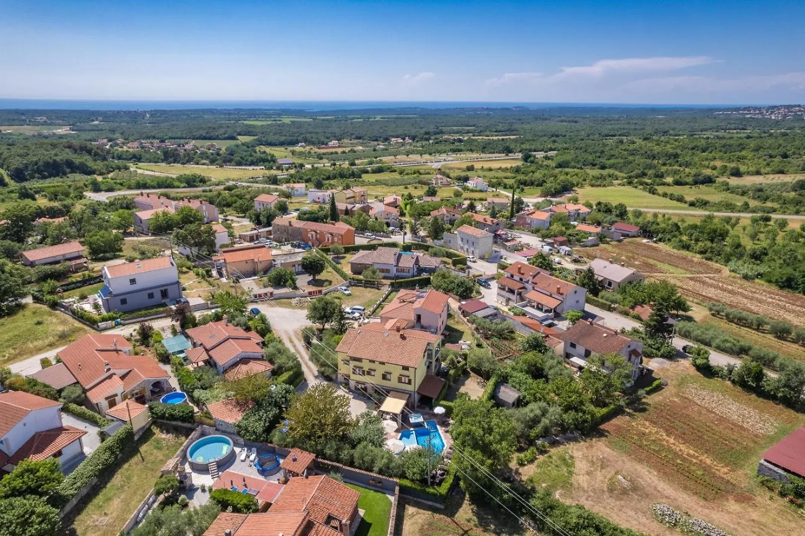 Villa Bucks Near Porec For 20 Persons With Sea View, Whirlpool, Sauna & Fitness Visnjan