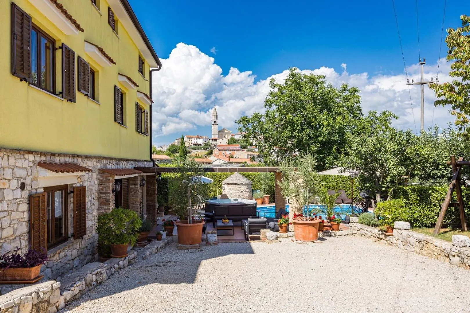 Villa Bucks Near Porec For 20 Persons With Sea View, Whirlpool, Sauna & Fitness Visnjan